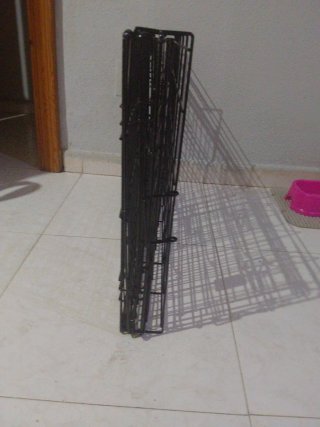 Jaula metálica para mascotas negra