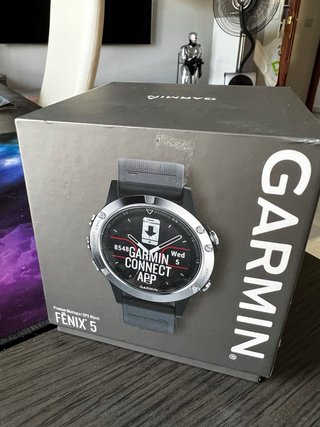 Garmin Fenix 5 Smartwatch Negro/Plata