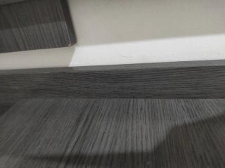 Recibidor con espejo y cajón gris