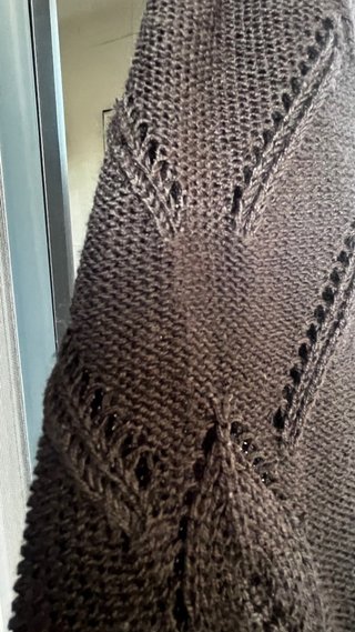 Chaqueta de punto acrílico negra