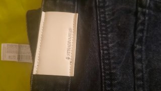 Falda vaquera corta negra Talla 42