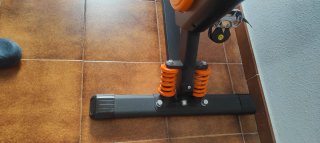 Bicicleta de Spinning Naranja y Negra