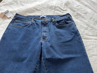 Pantalón Vaquero Mujer Largo Tiro Alto . A Estrena