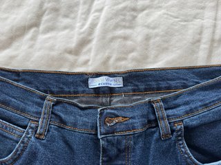 Pantalón Vaquero Mujer Largo Tiro Alto . A Estrena