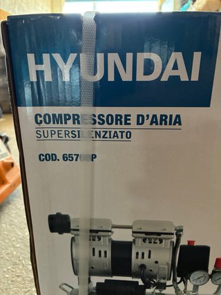 Compressore Aria Hyundai Supersilenziato 24L