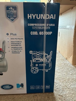 Compressore Aria Hyundai Supersilenziato 24L