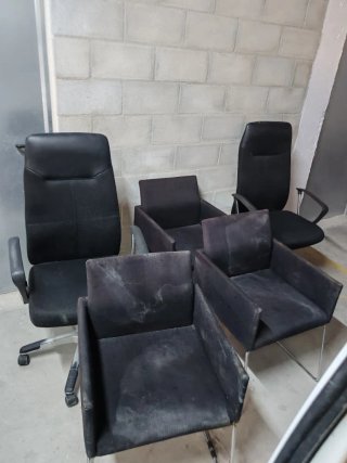 Conjunto de sillas de oficina