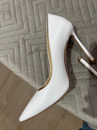 Zapato tacon Jimmy Choo Romy 100 Blanco Talla 34