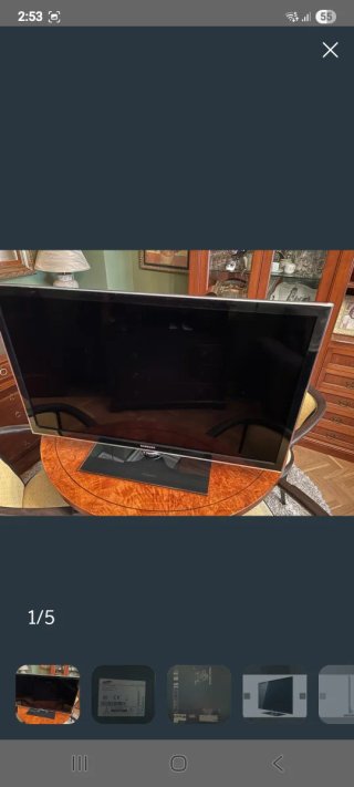 Televisor Samsung UE40D5000 Negro 40 pulgadas