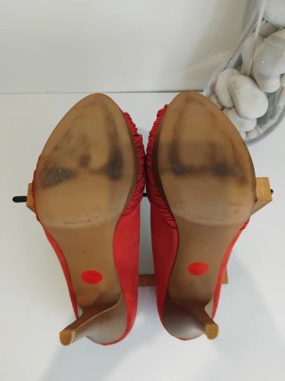Zapatos de Salón Rojos Zara Talla 38