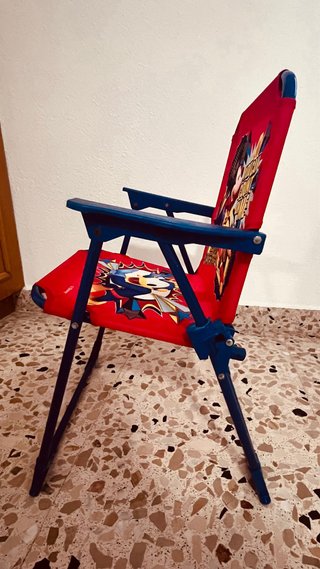 2 Reposeras Plegables Aluminio Disney + Adulto