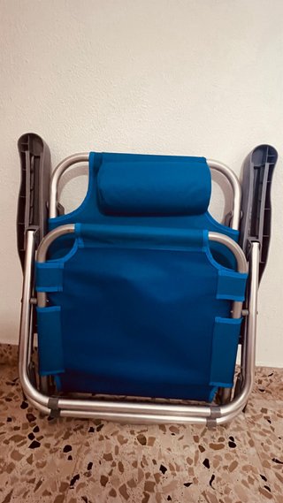 2 Reposeras Plegables Aluminio Disney + Adulto