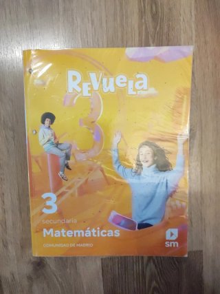 Matemáticas 3 secundaria Revuela. Nuevo. Forrado.