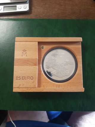 Moneda 25 ecus plata 1998 Homenaje Ejercito