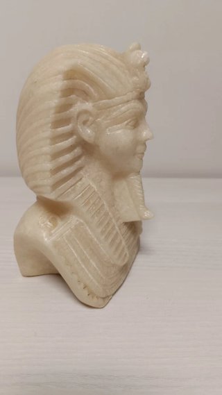 Escultura Cabeza Egipcia Piedra importada Egipto