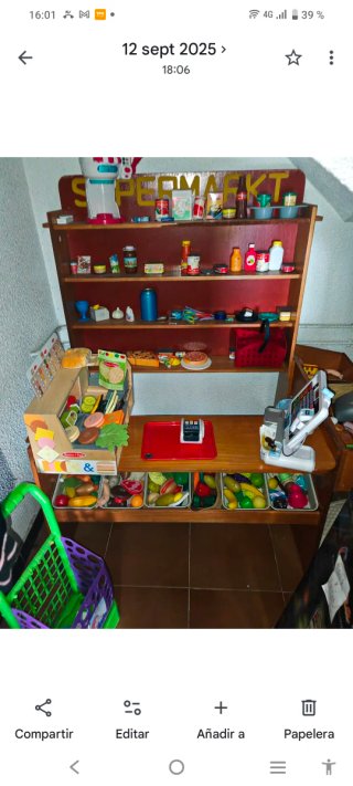 Tienda infantil montessori madera vintage '90
