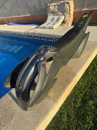 Cachas Plásticos y asientoPit Bike efecto carbono.