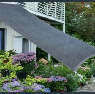 Toldo Malla Sombra Rectangular 2X8 Negro