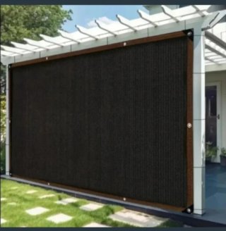 Toldo Malla Sombra Rectangular 2X8 Negro