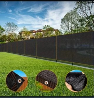 Toldo Malla Sombra Rectangular 2X8 Negro