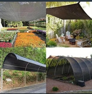 Toldo Malla Sombra Rectangular 2X8 Negro