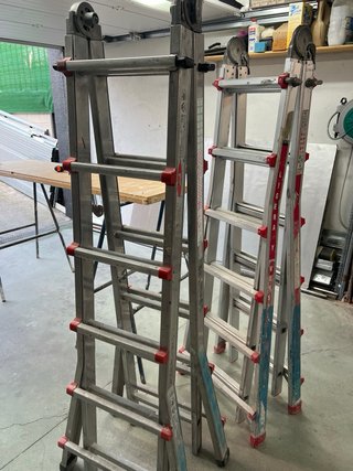 Escalera telescópica aluminio