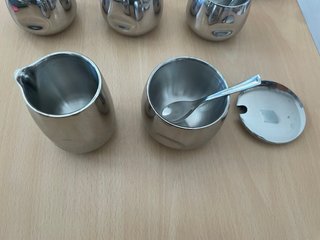 Set 6 tazze caffè AMC con zuccheriera e lattiera