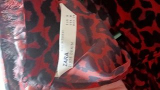 Blusa Zara manga larga animal print