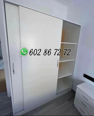 Armario con puertas correderas de 2 metros ancho
