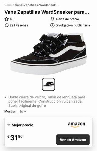 Zapatillas Vans Talla 38.5 Nuevas