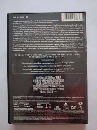 DVD La Lista de Schindler