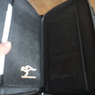 Cartera de piel XIANGYUNDAISHU negra