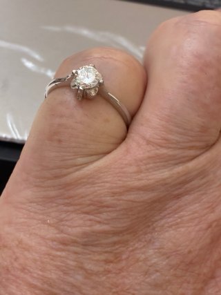 Anillo Oro 18k Diamante Natural 0.83ct