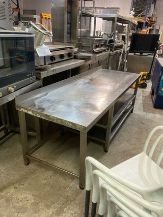 Mesa de trabajo acero inoxidable industrial