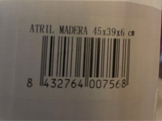 Atril de madera natural