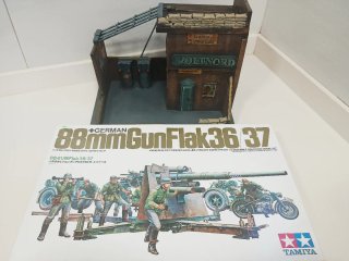 Maqueta Tamiya 88mm Flak 36/37 + Edificio 1/35