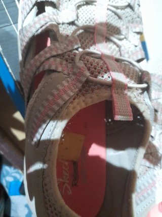 Zapatillas Skechers Beige/Rosa Talla 41