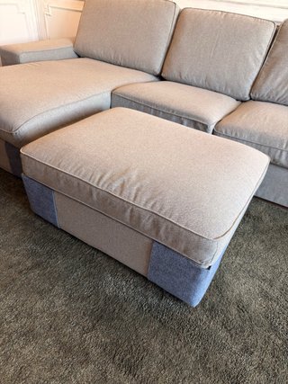Reposapiés IKEA KIVIK con almacenaje