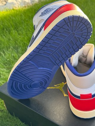 Jordan 1 Mid Zapatillas Rojo Azul Blanco