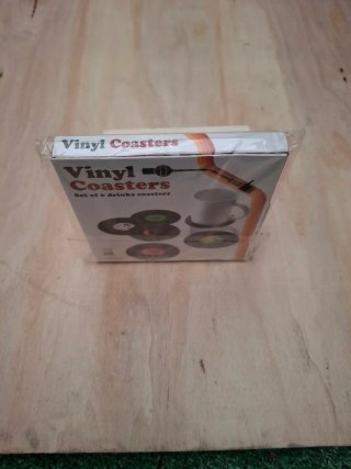 Set 6 Posavasos Vinilo Retro Discos 45 RPM