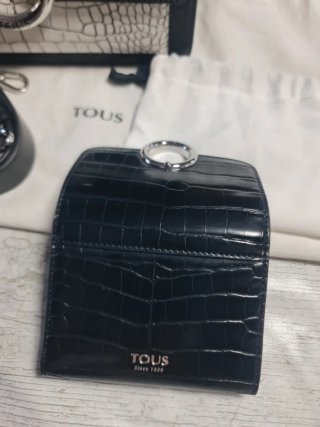 Bolso Tous Negro y Plateado