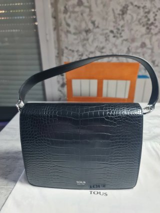 Bolso Tous Negro y Plateado