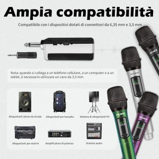 Microfono Karaoke Wireless TALOMEN 2.4 GHz