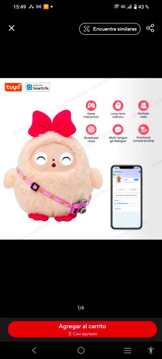 Peluches interactivos Le Doudou IA para niños