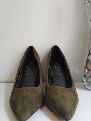 Zapatos Marypaz Talla 39 Verde Militar