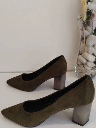 Zapatos Marypaz Talla 39 Verde Militar