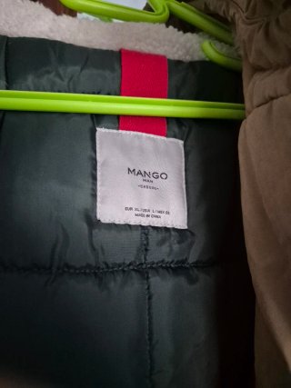 Abrigo Parka - Mango - Talla XL - Beige