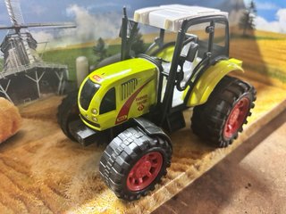 Tractor de Juguete con Remolque Verde