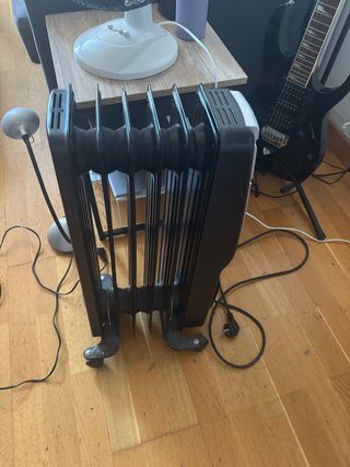Calentador eléctrico negro
