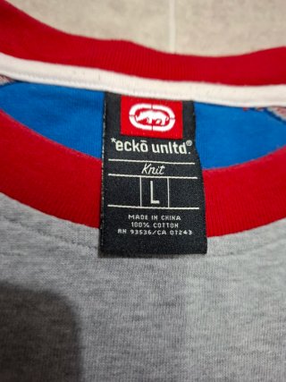 Ecko Unltd T-shirt L Grigio Rosso